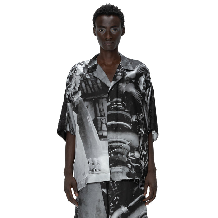 Julius 907SHM3-P Black / Glide Overshirt - Residual Form