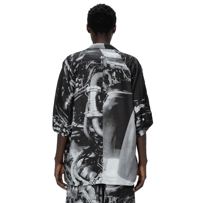 Julius 907SHM3-P Black / Glide Overshirt - Residual Form