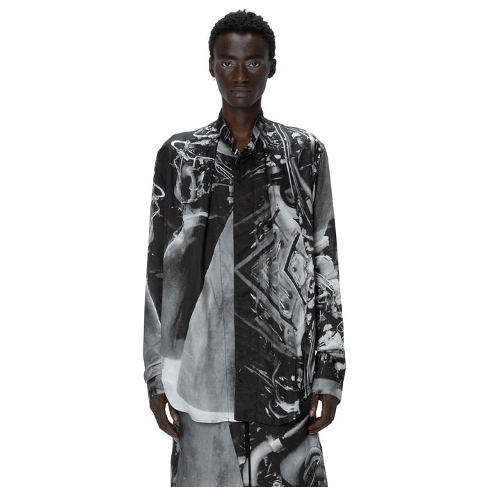 Julius 907SHM4-P Black / Glide Tucked Shirt - Residual Form