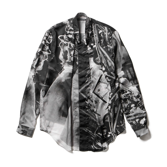 julius 907SHM4-P Black / Glide Tucked Shirt - Residual Form