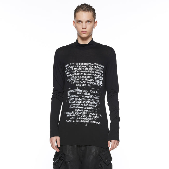 Julius 917CPM6 Black / The Order Of Chaos High Neck Top