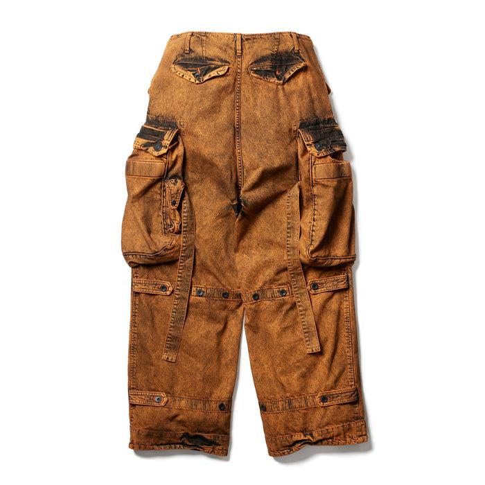 Julius 077PAM1 Orange / Gasmask Cargo Pants
