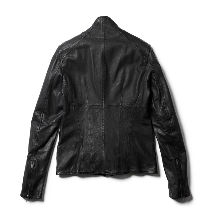 Julius 778BLM4-BLACK / Single Leather Riders Jacket