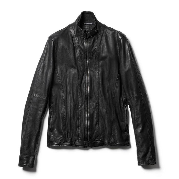 Julius 778BLM4-BLACK / Single Leather Riders Jacket