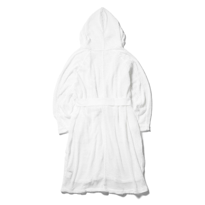 Julius 818KNM2 White / Mesh Hooded Robe