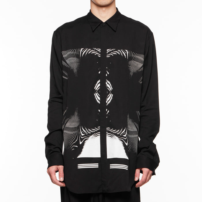 Julius 818SHM1 Black / Graphic Printed Shirt