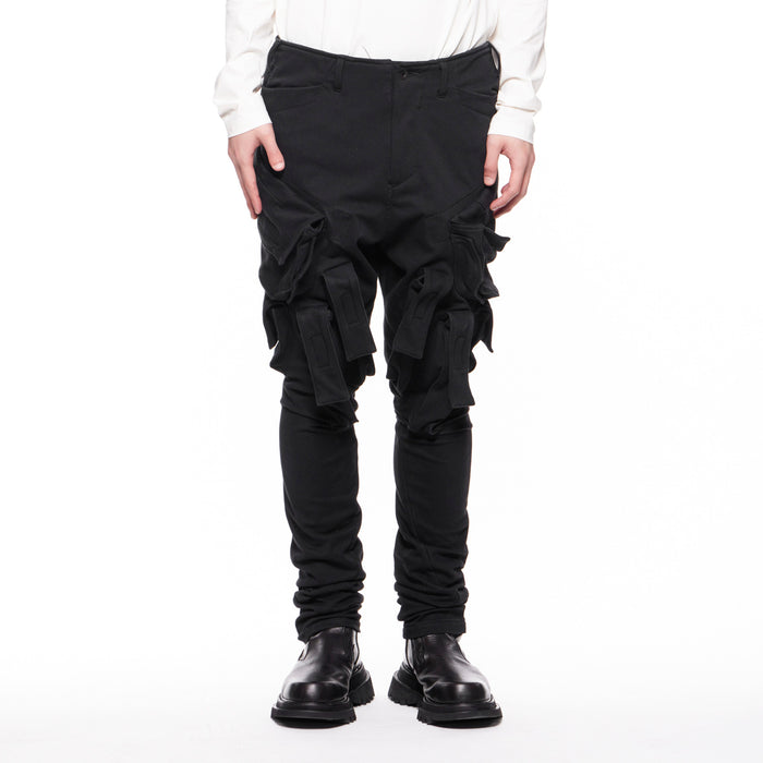 Julius 838PAM1 Black / Gasmask Cargo Sweat Pants