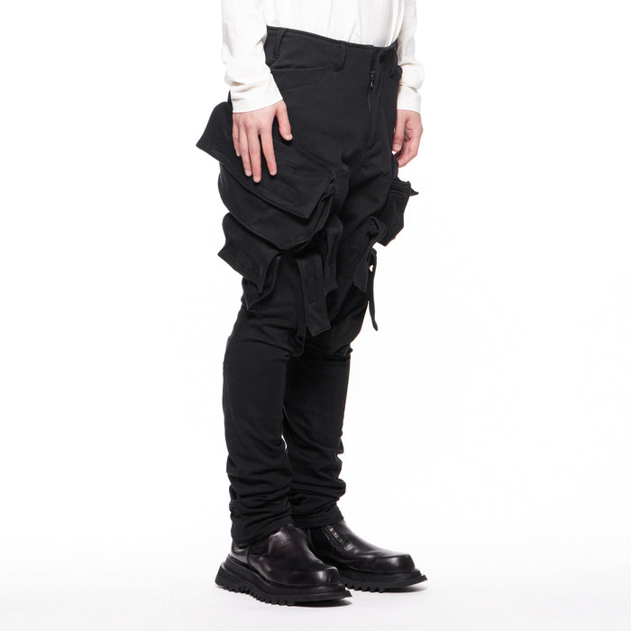 Julius 838PAM1 Black / Gasmask Cargo Sweat Pants
