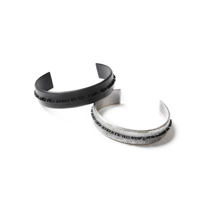 Julius 859ACU8-SV Silver / Manifesto Silver Bangle