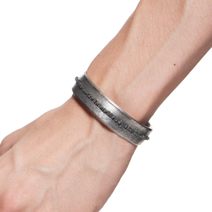 Julius 859ACU8-SV Silver / Manifesto Silver Bangle