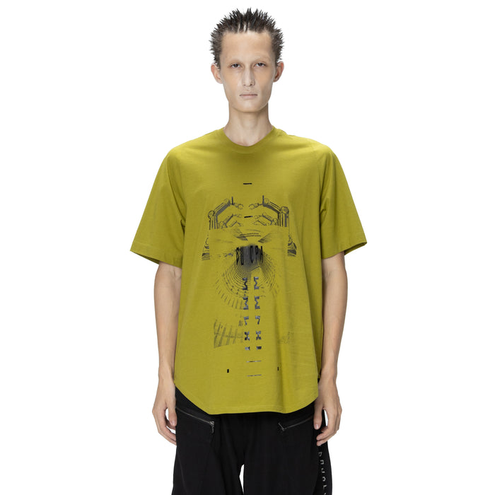 Julius 907CPM1 Acid Green / Europa Graphic T-Shirt