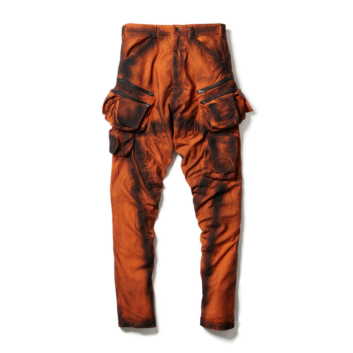 julius 907PAM4-C Orange / Waxed Tactical Cargo Pants