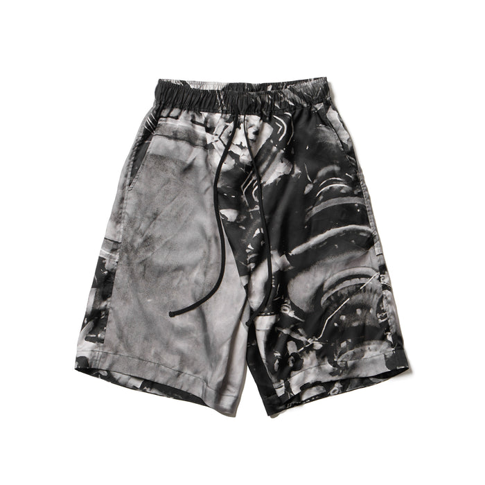 julius 907PAM8-P Black / Glide Shorts - Residual Form