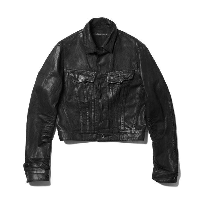 julius 917BLM9-C Black / Corset Denim Jacket