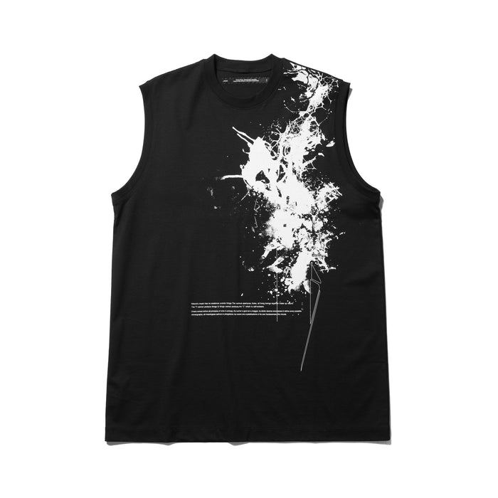 julius 917CPM2 Black / Garden Sleeve Less Top