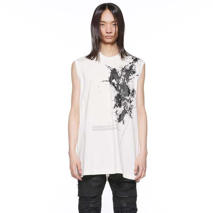 Julius 917CPM2 Off White / Garden Sleeve Less Top
