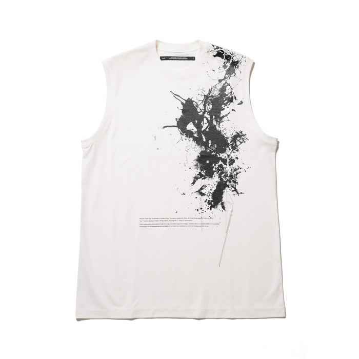 julius 917CPM2 Off White / Garden Sleeve Less Top