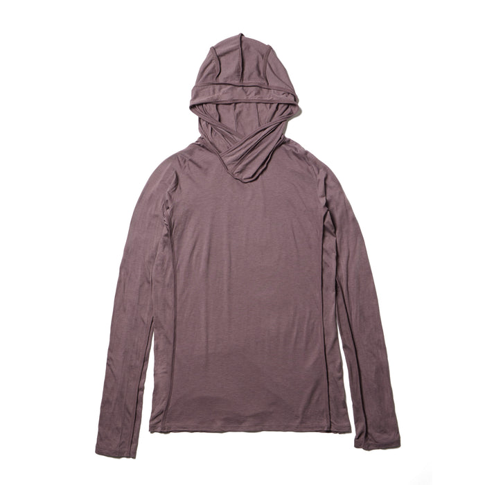 julius 917CUM10 Ash Purple / Cowl Hooded Top