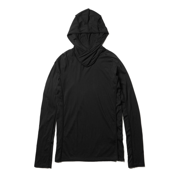 julius 917CUM10 Black / Cowl Hooded Top