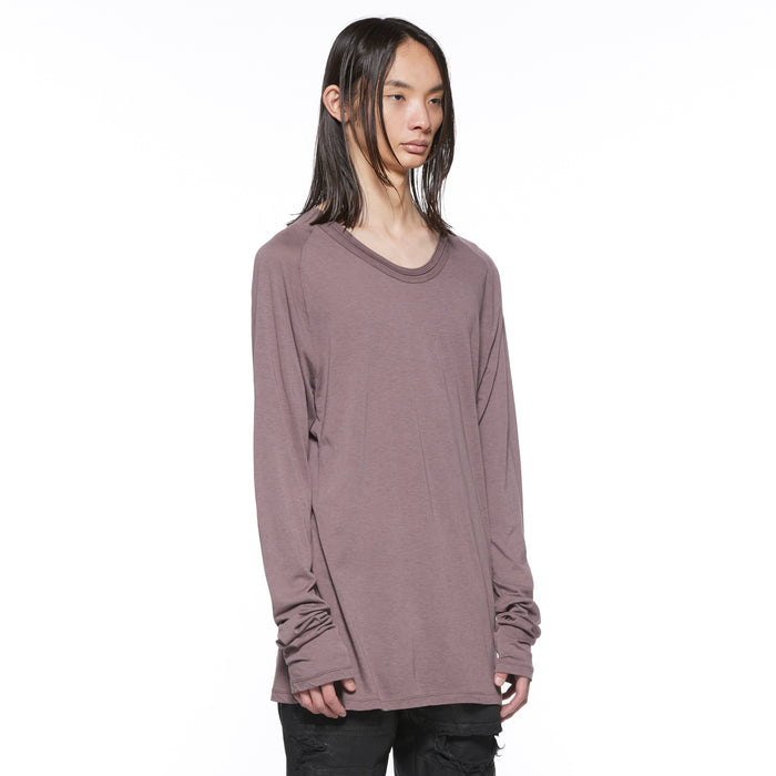 Julius 917CUM12 Ash Purple / Seamd Neck Top