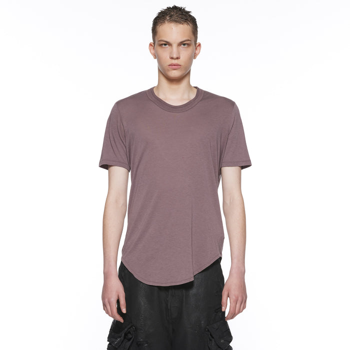 Julius 917CUM13 Ash Purple / Round Hem T-Shirt
