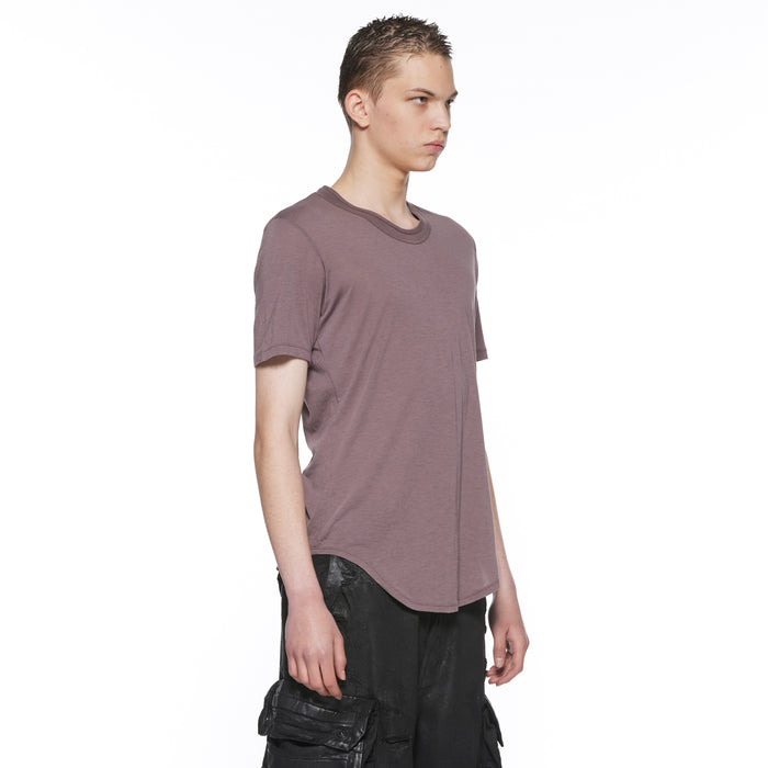 Julius 917CUM13 Ash Purple / Round Hem T-Shirt