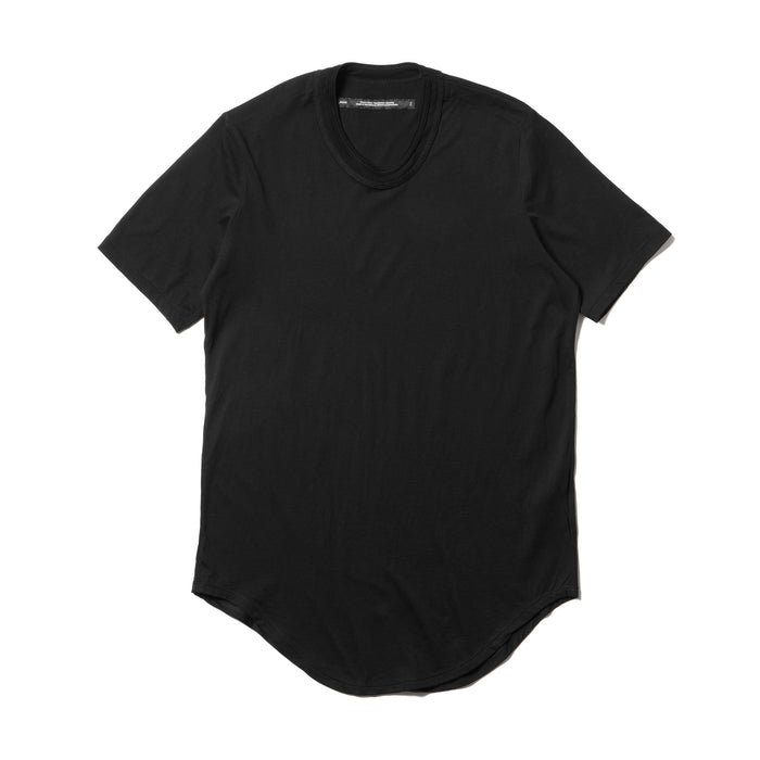 julius 917CUM13 Black / Round Hem T-Shirt