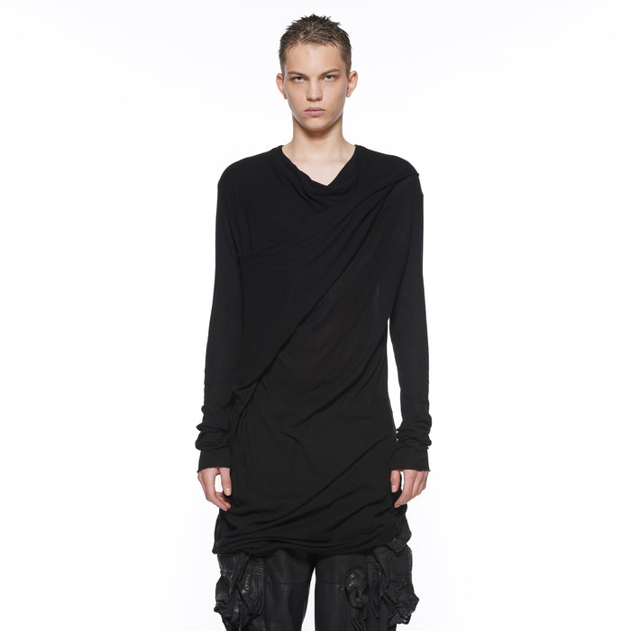 Julius 917CUM4 Black / Drop Neck Drape Top