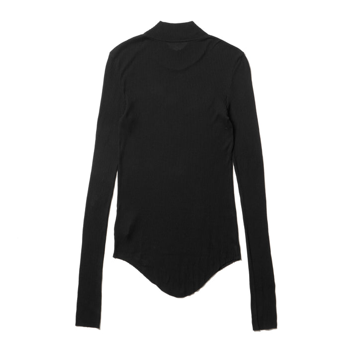 Julius 917CUM6 Black / High Neck Skinny Top