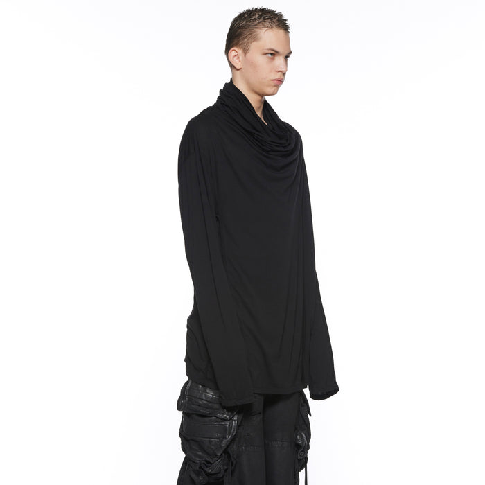 Julius 917CUM9 Black / Cowl Neck Top
