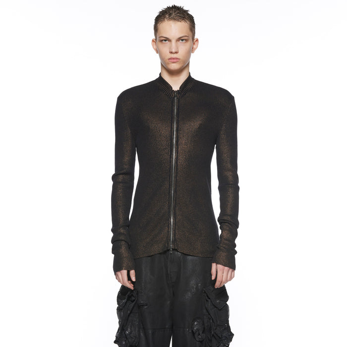 Julius 917KNM1-C Dark Brown / Skinny Knit Top