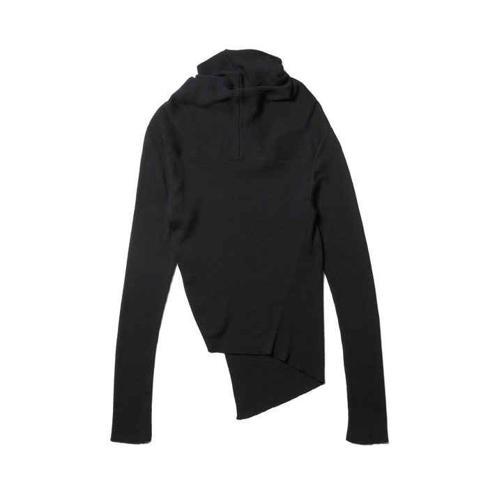 Julius 917KNM2 Black / Cowl Neck Knit Top