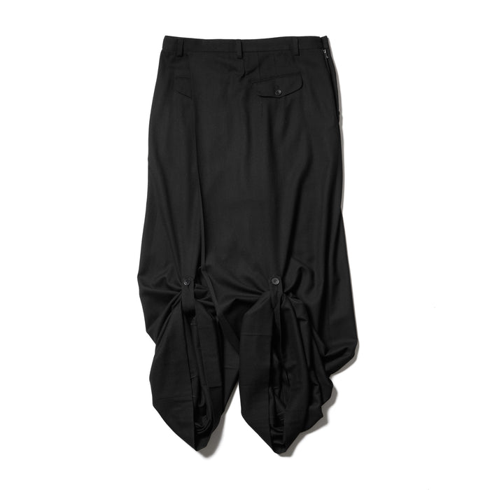 Julius 917PAM4 Black / Over Wrapping Trousers