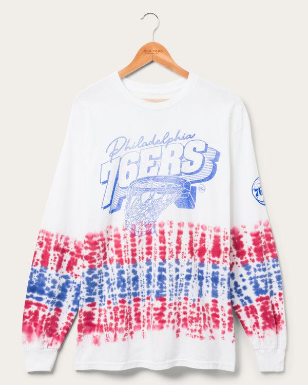 junk food clothing 76ers Tie Dye Long Sleeve Tie Dye