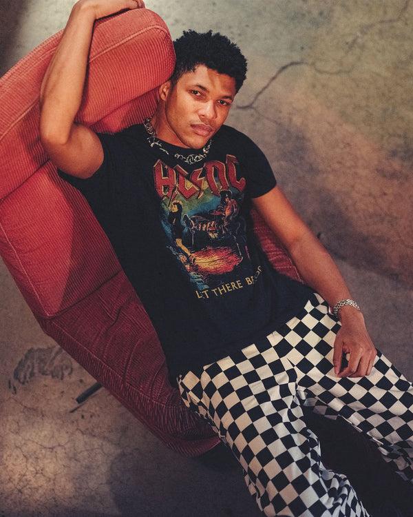 Junk Food Clothing AC/DC Let There Be Rock Flea Market Tee Black