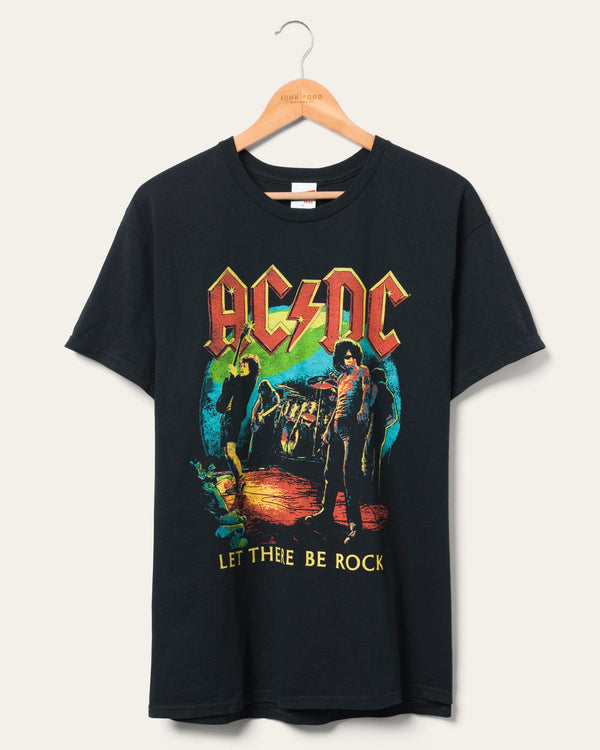 junk food clothing AC/DC Let There Be Rock Flea Market Tee Black