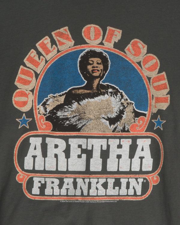 Junk Food Clothing Aretha Franklin Queen Of Soul Oversized Tee Vintage Black