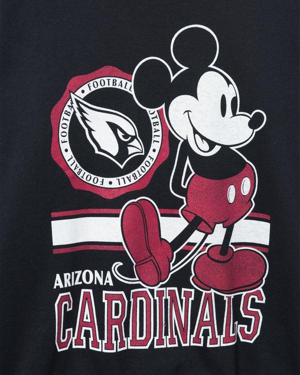 Junk Food Clothing Arizona Cardinals Mickey Crew Fleece Black