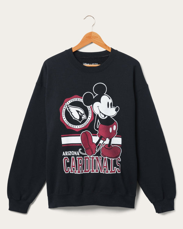 junk food clothing Arizona Cardinals Mickey Crew Fleece Black