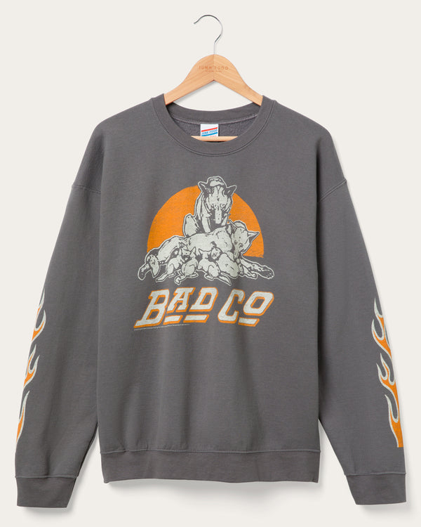 junk food clothing Bad Company Flea Market Fleece Charcoal