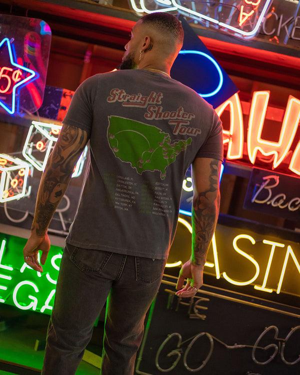 Junk Food Clothing Bad Company Straight Shooter Tour Vintage Destroy Tee Vintage Black