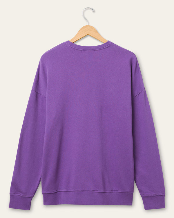 Junk Food Clothing Baltimore Ravens Lateral Crew Fleece Purple