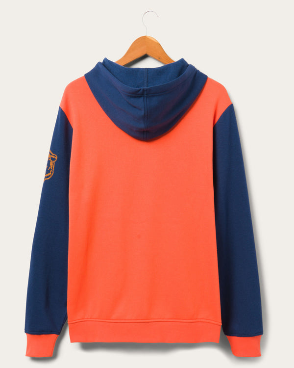 Junk Food Clothing Bears Goal Line Hoodie ORANGE/TRUE NAVY