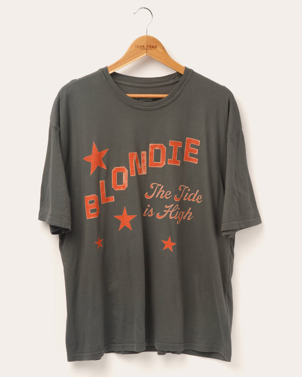 junk food clothing Blondie Tide is High Oversized Tee Vintage Black