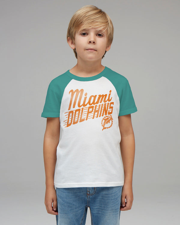 junk food clothing BOYS DOLPHINS LOYAL FAN TEE SUGAR / TEAL