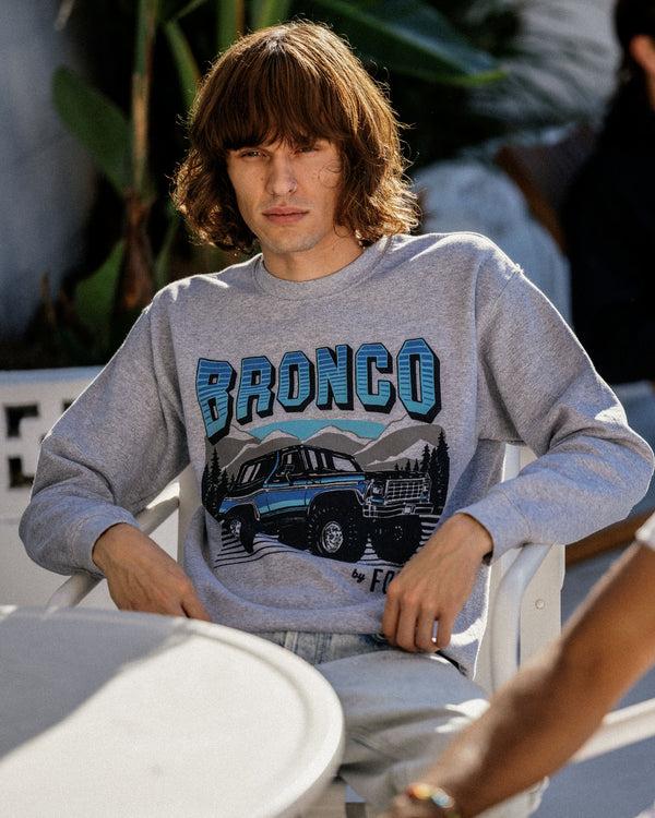 Junk Food Clothing Bronco By Ford Flea Market Fleece Heather Grey