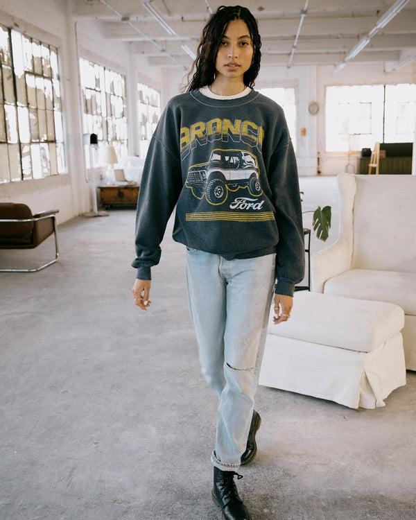 Junk Food Clothing Bronco Powered By Ford Flea Market Fleece Black