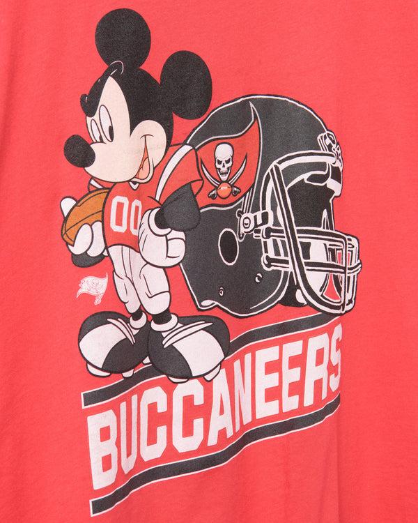 Junk Food Clothing Buccaneers Disney Mickey Came To Play Fan Tee Red
