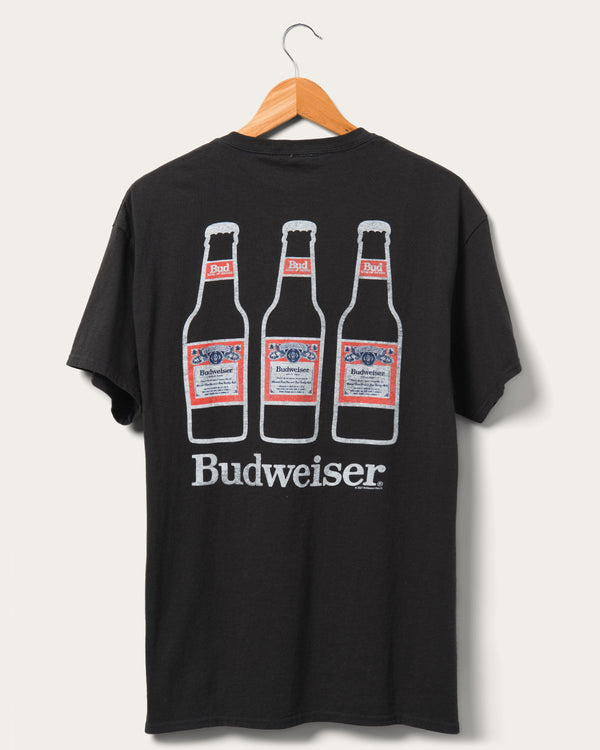 Junk Food Clothing Budweiser Bottles Flea Market Tee Black