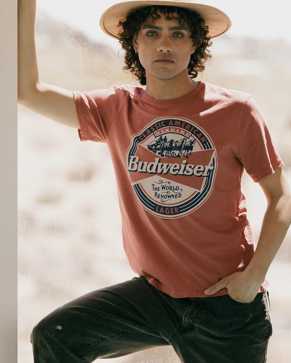Junk Food Clothing Budweiser Classic American Vintage Tee Rustic
